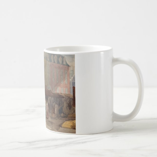 David Cox - A French Market Scene Coffee Mug (Right)