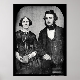 David & Ellen Bell Daguerreotype 1849 Poster