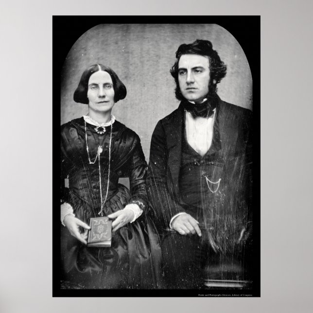 David & Ellen Bell Daguerreotype 1849 Poster (Front)