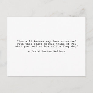 David Foster Wallace Quote Postcard