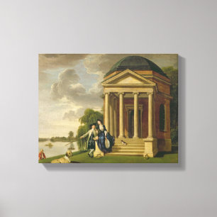 David Garrick (1717-79) and his Wife by his Temple Canvas Print