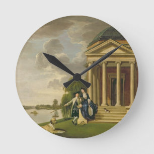 David Garrick (1717-79) and his Wife by his Temple Round Clock