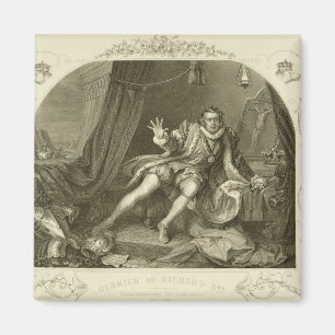 David Garrick (1717-79) as Richard III, Act V Scen Magnet