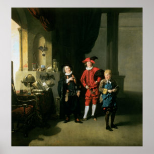 David Garrick with William Burton and John Poster