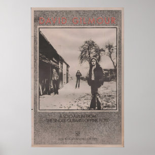 DAVID GILMOUR Poster Pink Floyd - 1978 original