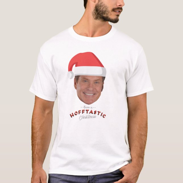 David Hasselhoff Have A Hofftastic Christmas260png T-Shirt (Front)