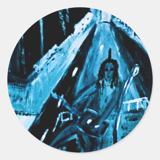 DAVID HINDS CLASSIC ROUND STICKER (Front)