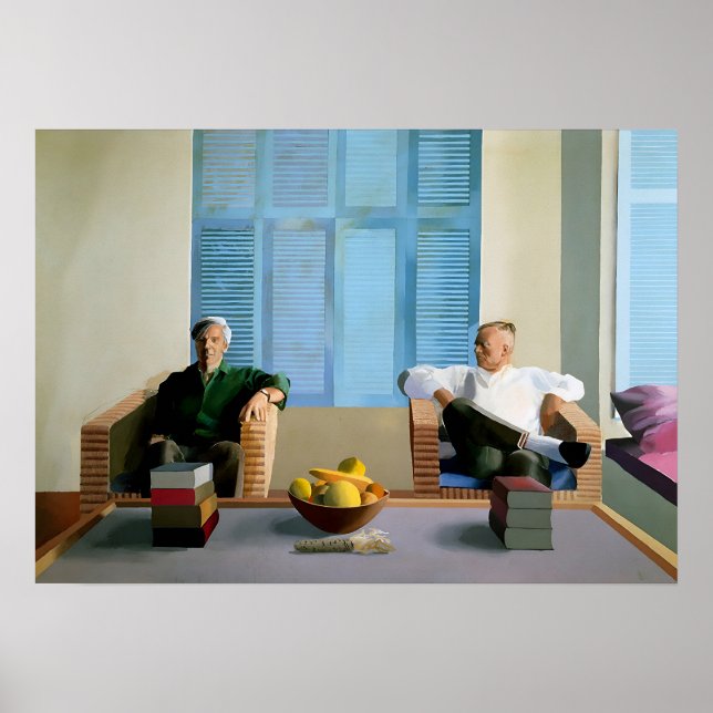 David hockney art painting poster (Front)