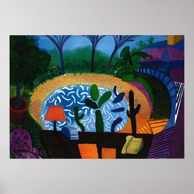 David hockney art work poster (Front)