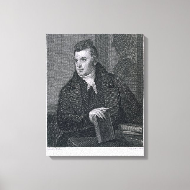 David Hosack, engraved by Asher Brown Durand (1796 Canvas Print (Front)
