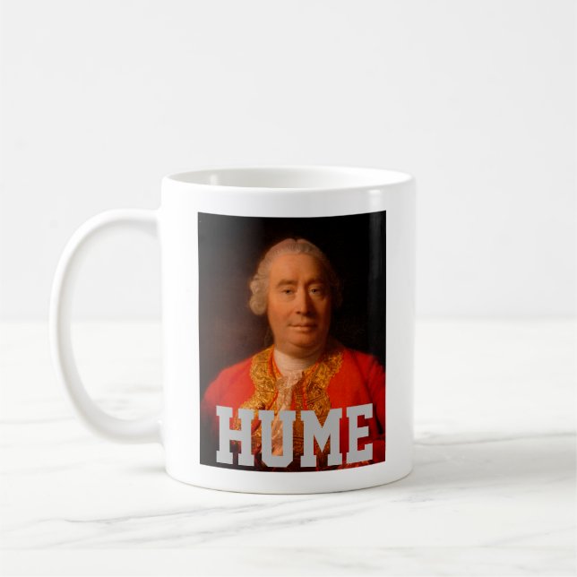 David Hume (1766 Allan Ramsay portrait) Coffee Mug (Left)