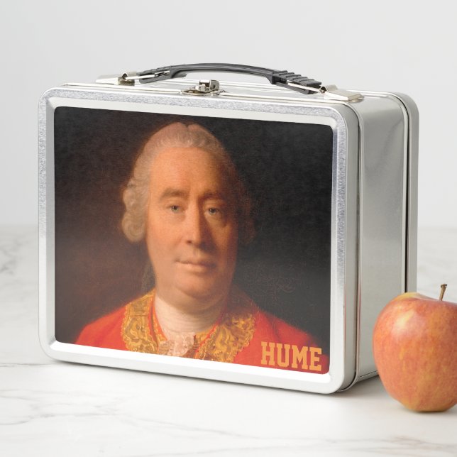 David Hume (1766 Allan Ramsay portrait) Metal Lunch Box (In Situ)