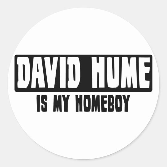 David Hume is my Homeboy Classic Round Sticker