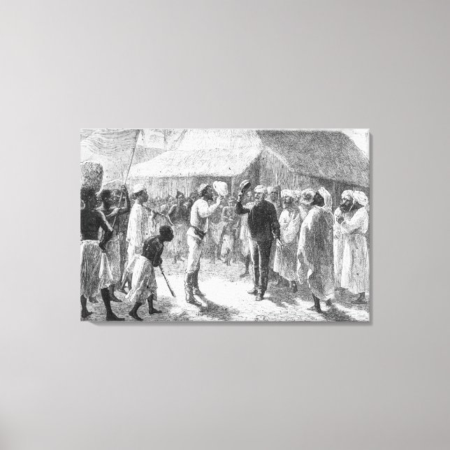 David Livingstone  from 'How I Found Livingstone' Canvas Print (Front)