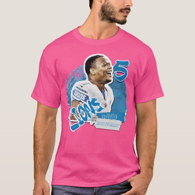 David Montgomery Football Shirt Tapestry (Front)
