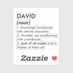 David name, Editable name, Custom name