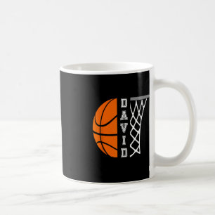 David Name Personalised Basketball Player Graphic  Coffee Mug