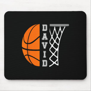 David Name Personalised Basketball Player Graphic Mouse Mat