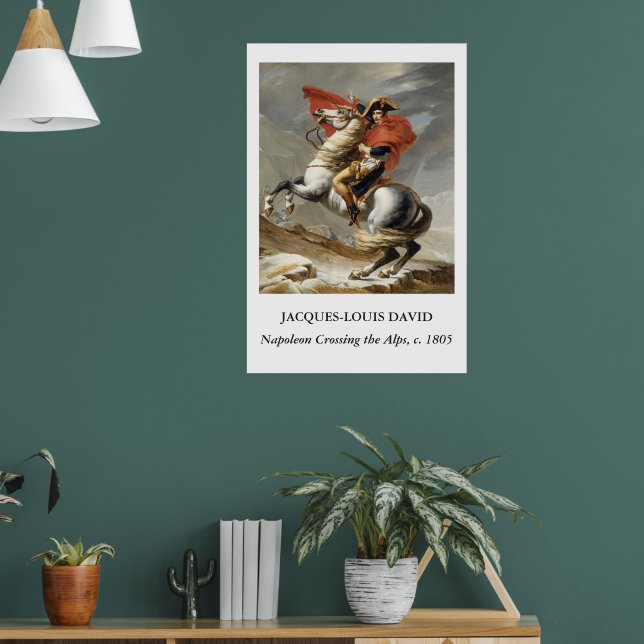 David – Napoleon Crossing the Alps  Poster (Living Room 1)