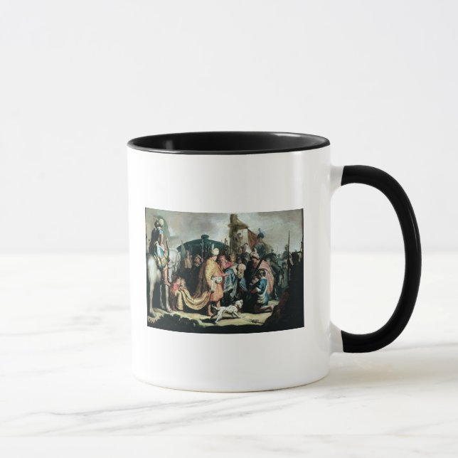 David Offering the Head of Goliath to King Saul Mug (Right)