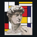 David pop art poster<br><div class="desc">David Michelangelo, Piet Mondrian pop art</div>