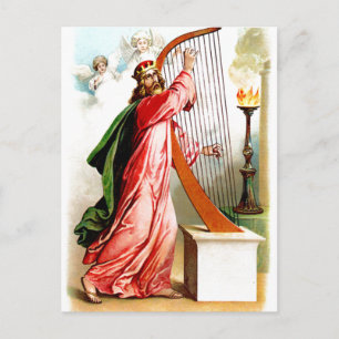 David praising god postcard