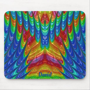 DAVID ~ Pretty 3D Pattern ~ Personalised ~ Mouse Mat