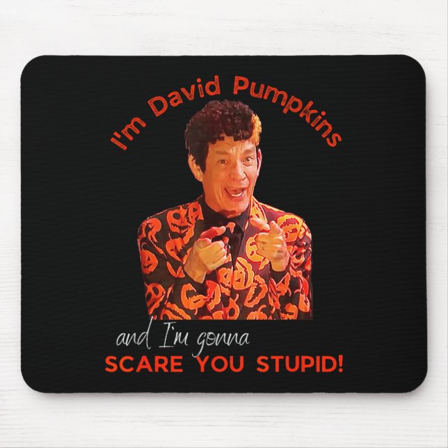David Pumpkins E You Stud Funny Halloween Men Clot Mouse Mat (Front)