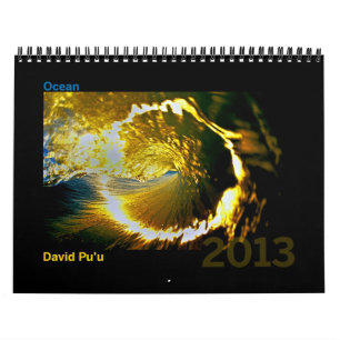 David Pu'u 2013 Calendar: Ocean Calendar