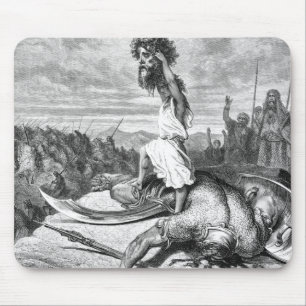 David Slays Goliath From Gustave Dore 1886 Mouse Mat