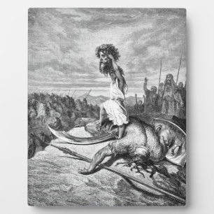 David Slays Goliath From Gustave Dore 1886 Plaque