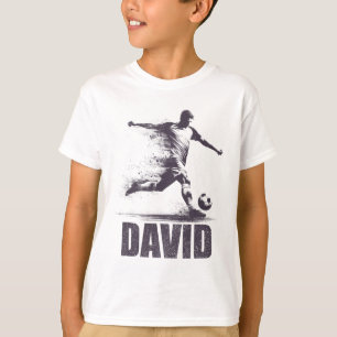 David Soccer Boys Personalised First Name David T-Shirt