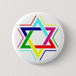 David Star 6 Cm Round Badge