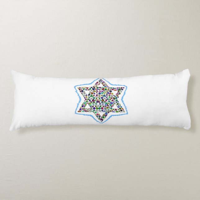 David Star made with Gemstones Body Cushion (Front)