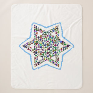 David Star made with Gemstones Sherpa Blanket