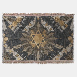 David Star Throw Blanket
