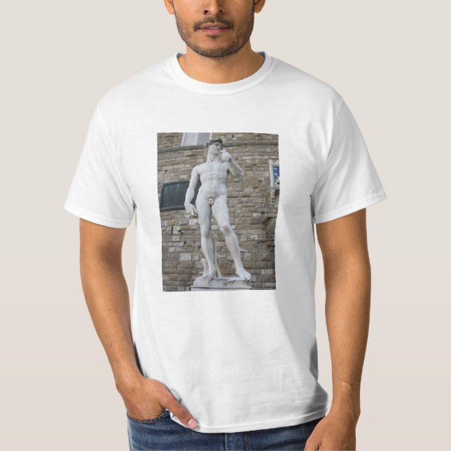 David Statue Florence Italy T-Shirt (Front)