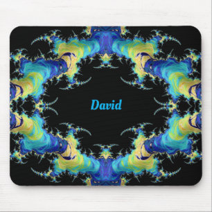 DAVID ~ Strange 3D Pattern ~ Personalised Mouse Mat