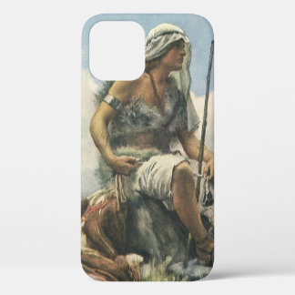 David the Shepherd by Copping, Vintage Religion iPhone 12 Case
