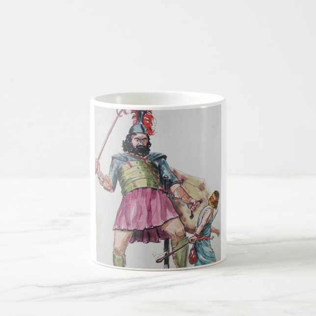 David vs Goliath Coffee Mug (Center)