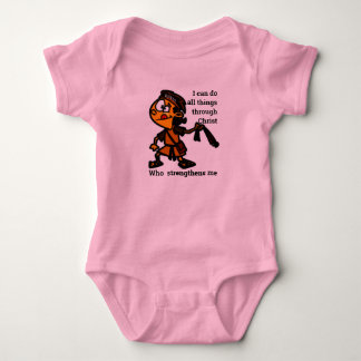 David With Slingshot Bible Story Hero Character B Baby Bodysuit