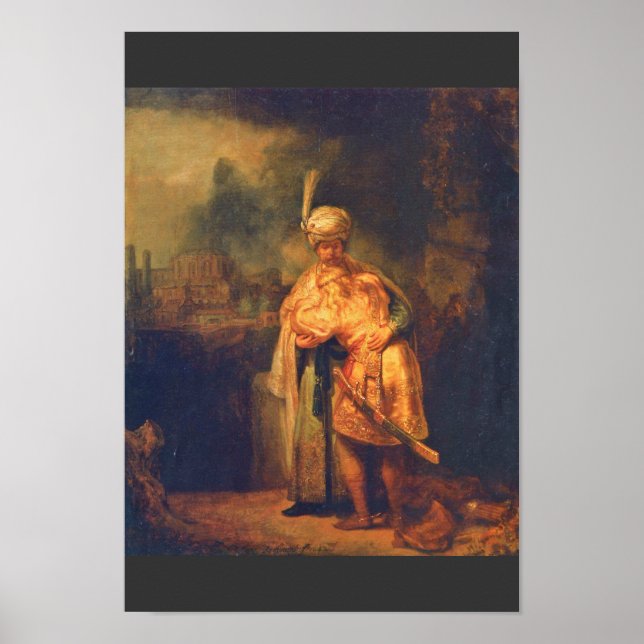 David'S Farewell To Jonathan By Rembrandt Poster (Front)