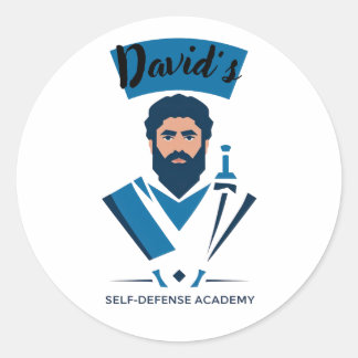 David's Self-Defence Academy Classic Round Sticker