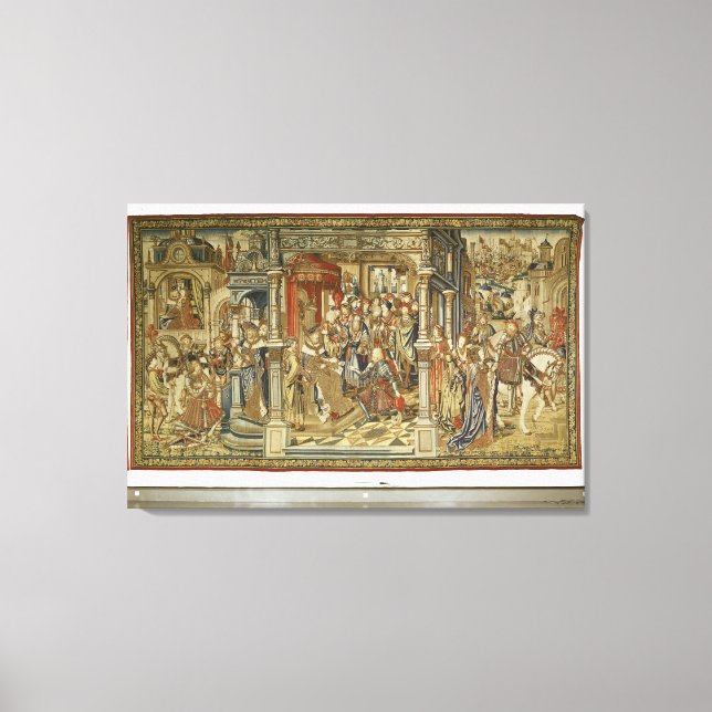 David's sons Amnon and Absalom declare war on each Canvas Print (Front)