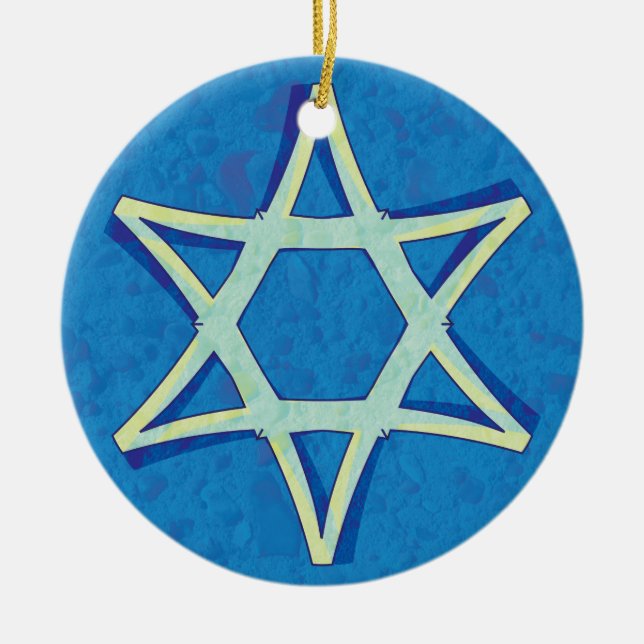 David's Star Hanukkah Ornament (Front)