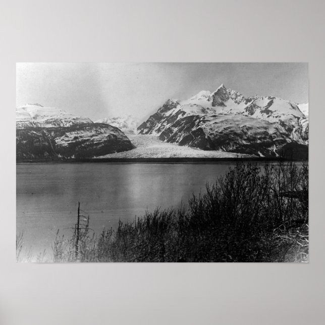 Davidson Glacier in Alaska Photograph Poster (Front)