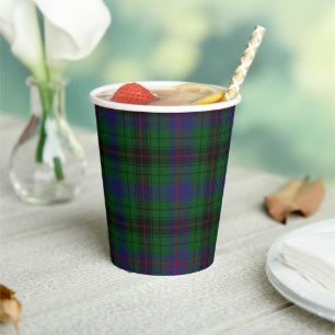 Davidson Tartan Plaid Paper Cups