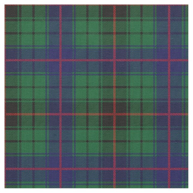 Davidson Tartan Print Fabric (Close Up)