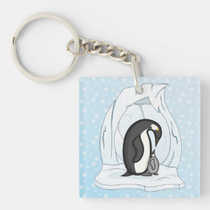 Davin and Annie the Penguins Acrylic Keychain
