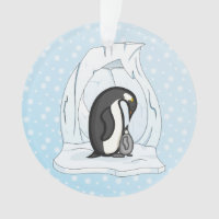 Davin and Annie the Penguins Acrylic Ornament